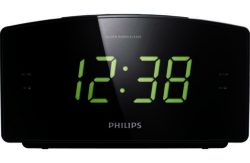 Philips AJ3400/05 Jumbo Display Alarm Clock Radio - Black
